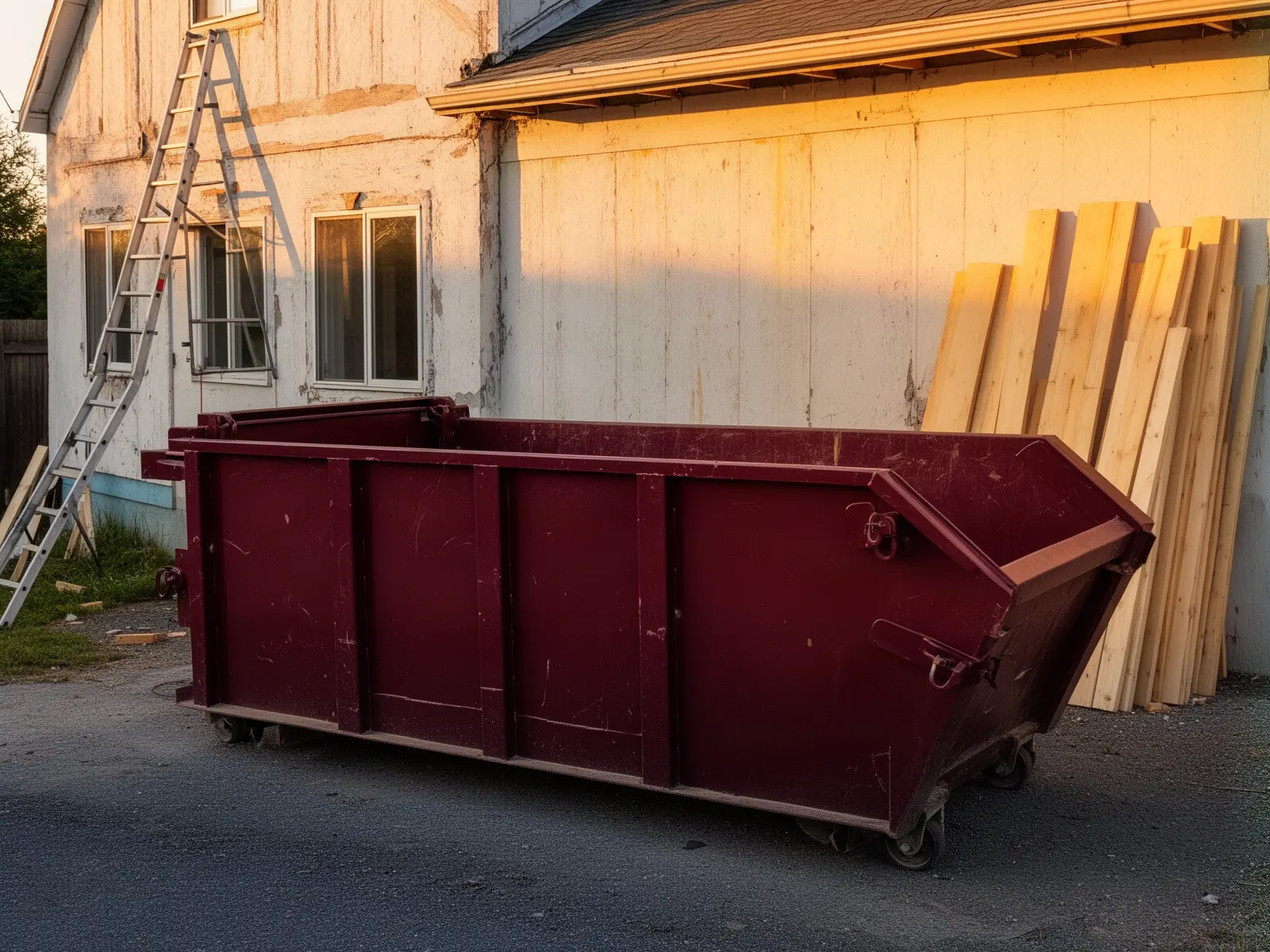 Roll-off dumpster from Cast Iron Dumpster Rental in Bozeman, MT